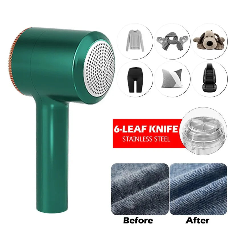 Removedor de fiapos recarregável elétrico para roupas, aparador de bolas de cabelo, shaver Fuzz Sweater, dispositivo de remoção de bobinas USB
